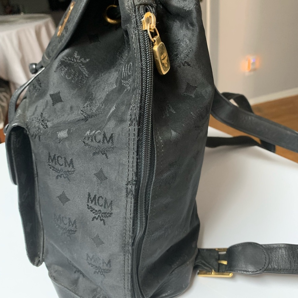 Mcm Black Nylon Authentic Backpack - image 7